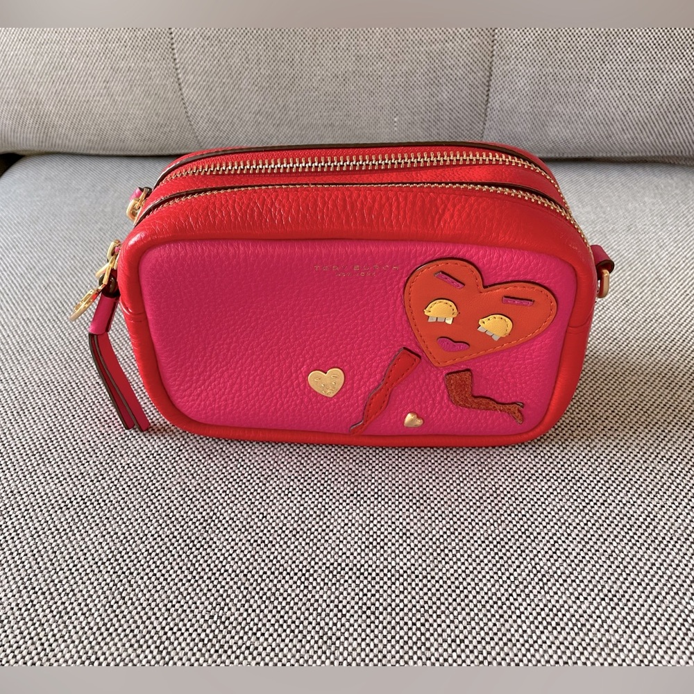 Tory Burch Perry Patchwork Hearts Mini Bag